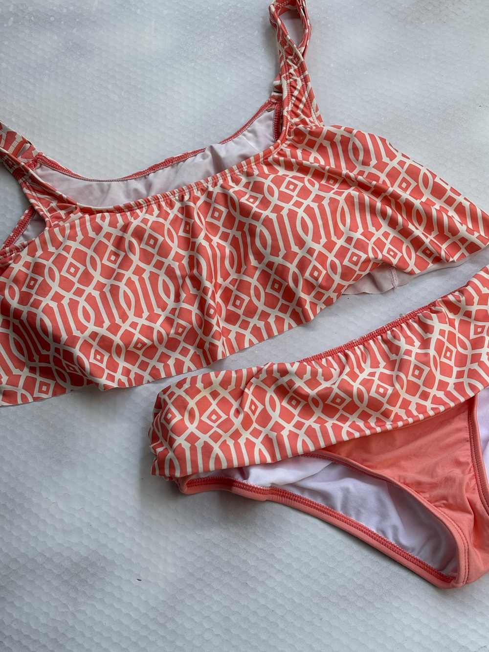 Antonio Melani 2-piece Beach Coastal Swimsuit Coral Women’s Size Large